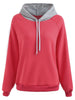 Striped Edge Drawstring Hoodie