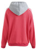 Striped Edge Drawstring Hoodie
