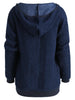 Drawstring Fluffy Hoodie