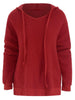Drawstring Fluffy Hoodie
