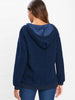 Drawstring Fluffy Hoodie