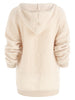 Drawstring Fluffy Hoodie