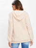 Drawstring Fluffy Hoodie