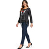 Long Sleeve Skeleton Print T-shirt