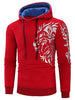 Tiger Print Color Block Hoodie