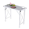 Aluminum Alloy Portable Folding Camping Table Laptop Desk for Picnic / Working