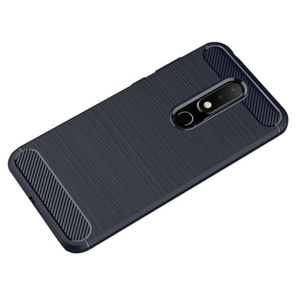 ASLING Carbon Fiber TPU Back Protective Case for Nokia X6