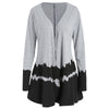 Contrast Color Long Sleeve Cardigan