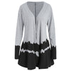 Contrast Color Long Sleeve Cardigan