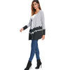 Contrast Color Long Sleeve Cardigan