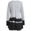 Contrast Color Long Sleeve Cardigan