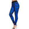 Black Cats Print Elastic Waist Pants
