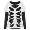 Two Tones Long Sleeve Tearing T-shirt