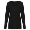 Two Tones Long Sleeve Tearing T-shirt