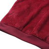 Hooded Long Sleeve Fleece Loose Zipper Pocket Solid Color Women Hoodie