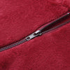 Hooded Long Sleeve Fleece Loose Zipper Pocket Solid Color Women Hoodie
