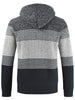 Color Block Hooded Casual Knitted Sweater