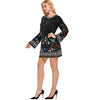 Floral Long Sleeve Casual Dress