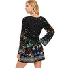 Floral Long Sleeve Casual Dress