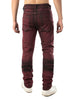 Color Wash Stretchy Ripped Jeans