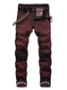 Color Wash Stretchy Ripped Jeans