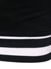 Long Sleeve Slim Fit Stripe Brim T-shirt