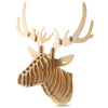 Wooden Elk Head Wall Hanging Art Craft Home Decoration