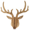 Wooden Elk Head Wall Hanging Art Craft Home Decoration