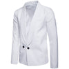 Casual Pinstripe Two Buttons Blazer