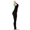 Scoop Neck Sleeveless Backless Criss-cross Strap Women Yoga Jumpsuit