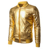 Night Club Style Shiny Bomber Jacket
