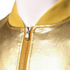 Night Club Style Shiny Bomber Jacket