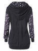 Musical Notes Print Hoodie with Front Pocket