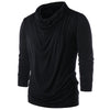 Long Sleeve Pile Heap Collar T-shirt