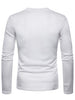 Solid Color V Neck Fleece T-shirt