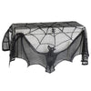 Halloween Decor Haunted House Gothic Black Lace Spider Web  Curtains