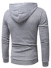 Applique Solid Long Sleeve Hoodie