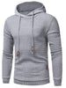 Applique Solid Long Sleeve Hoodie