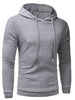 Applique Solid Long Sleeve Hoodie