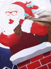 Santa Print Christmas Pullover Sweatshirt