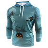 Halloween Pumpkin Print Casual Hoodie