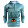 Halloween Pumpkin Print Casual Hoodie