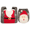 Father Christmas Toilet Seat Cover Rug Set for Home Hotel Decoration