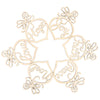 6PCS Wooden Christmas Ornaments Crafts Laser Hollowed Pendants