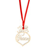 6PCS Wooden Christmas Ornaments Crafts Laser Hollowed Pendants