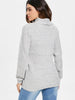 High Neck Asymmetrical Cardigan