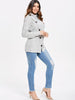 High Neck Asymmetrical Cardigan