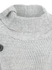 High Neck Asymmetrical Cardigan