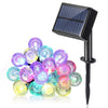 20-LED Waterproof Ball Shape Solar Power String Light for Outdoor