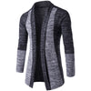 Lapel Long Sleeve Sweater Men Cardigan